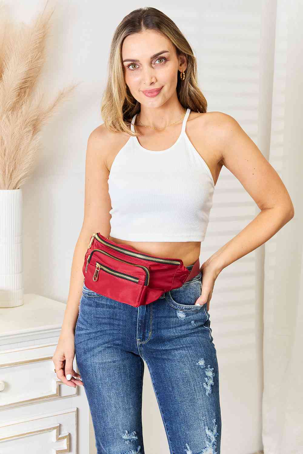 Nylon Fanny Pack Crossbody