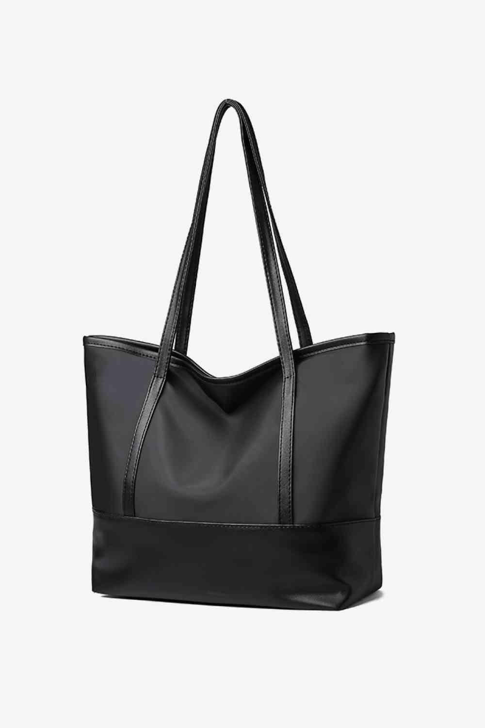 Black Leather Tote Bag