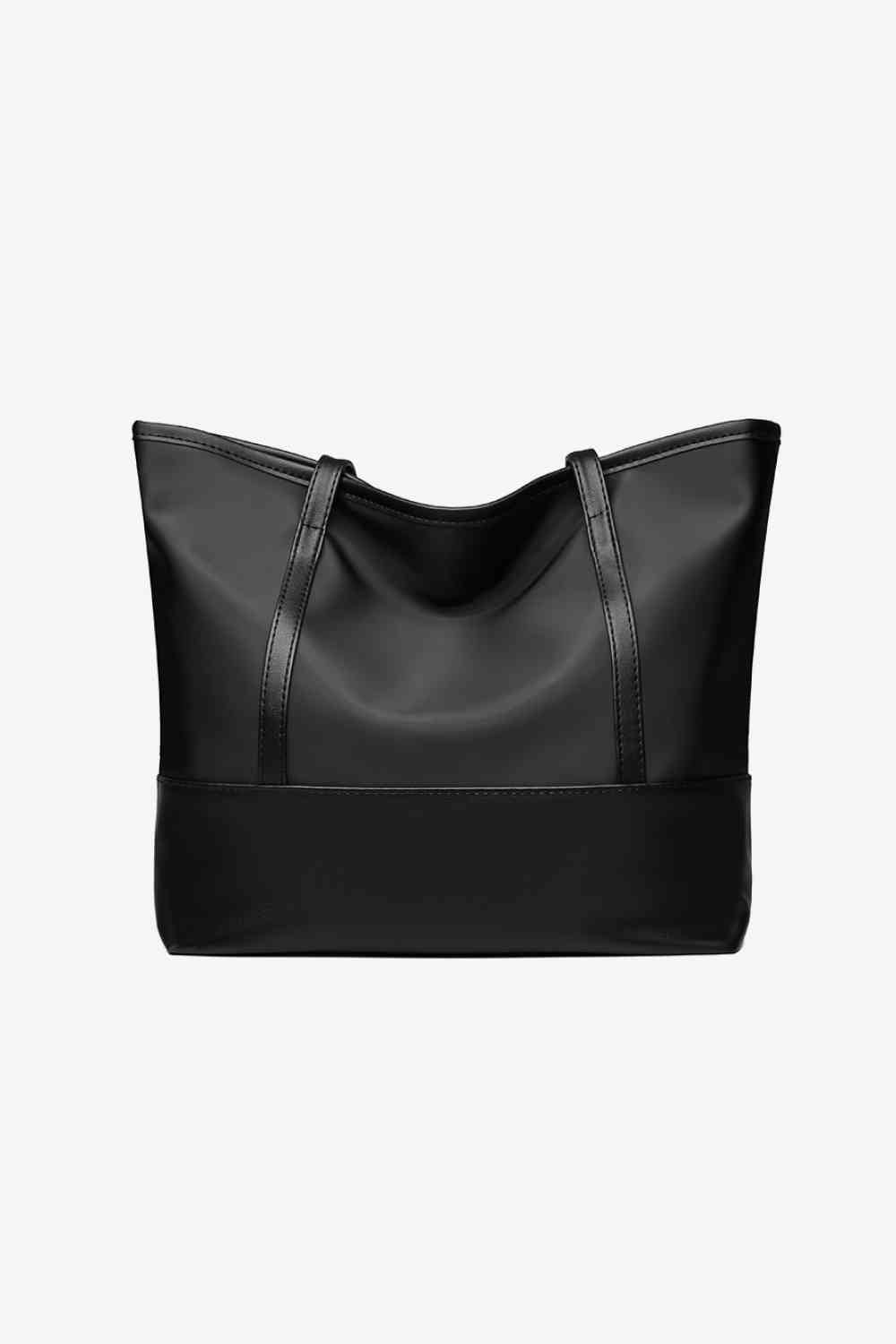 Black Leather Tote Bag