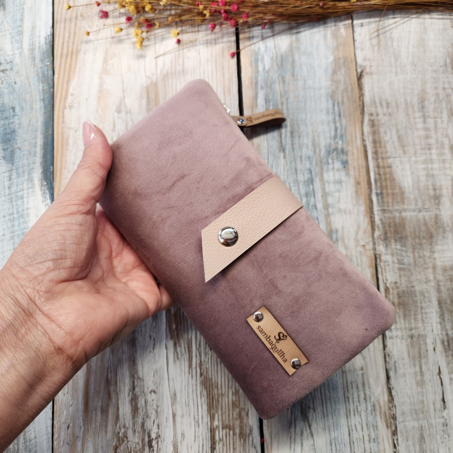 Velvet wallet, Flora wallet