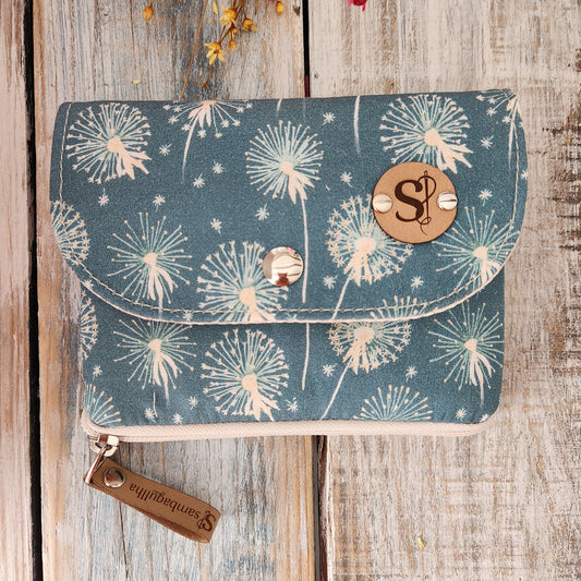 Alana wallet, flower printed fabric wallet.